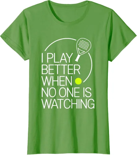 Vista 58 de Camiseta de tenis de pádel I Play Better When No One is Watching