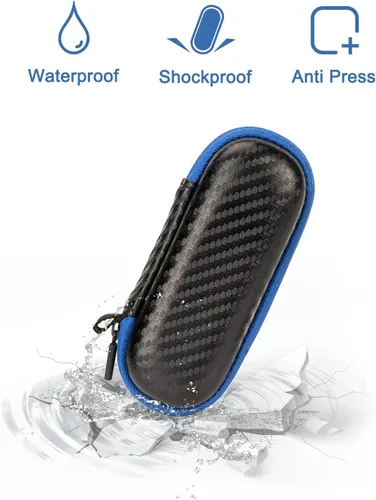 Vista 4 de Funda compatible con monitor Kardiamobile ECG, almacenamiento de viaje duro para Alivecor Kardia Mobile 6L Monitor de corazón con pastillero