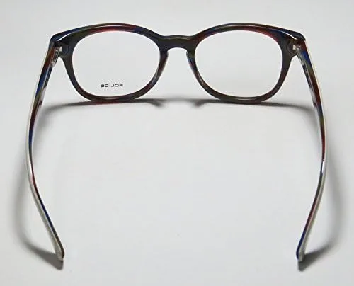 Vista 5 de Police V1739 MensWomens Designer Full-rim Spring Hinges Ophthalmic Nerd Style EyeglassesEye Glasses