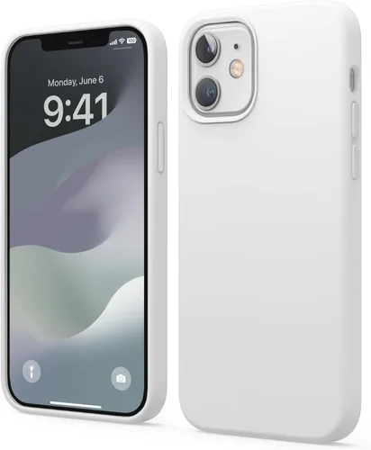 Vista 40 de elago - Carcasa de silicona líquida para iPhone 12 Mini, color negro Full Body Protective Cover, Shockproof, Slim Fit, Anti-Scratch Soft