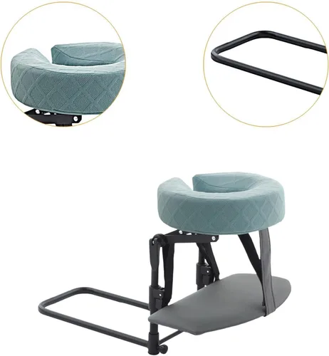 Vista 3 de predolo Home Mattress Top Massage Kit Face Down Pillow Ergonomic Head Cradle Cushion Adjustable Height Sponge Alloy Suitable for Eye Surgery