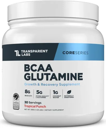 Vista 11 de Transparent Labs BCAA Glutamina - 30 porciones, limonada de fresa