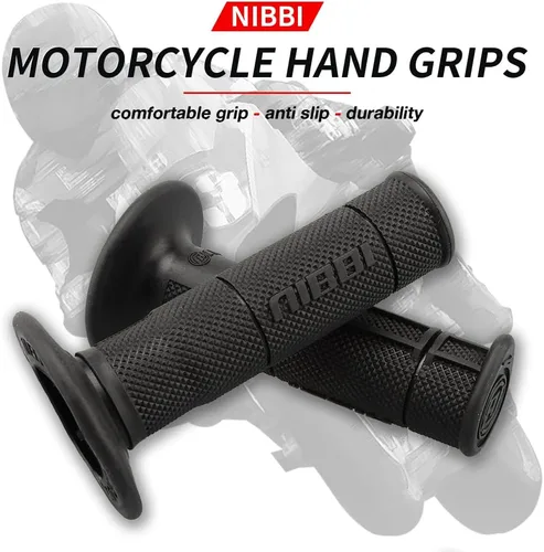 Vista 2 de NIBBI Empuñaduras de mano para motocicleta, 7/8 pulgadas, 0.866 in, 0.945 in, empuñaduras universales para manillar de motocicleta, acelerador