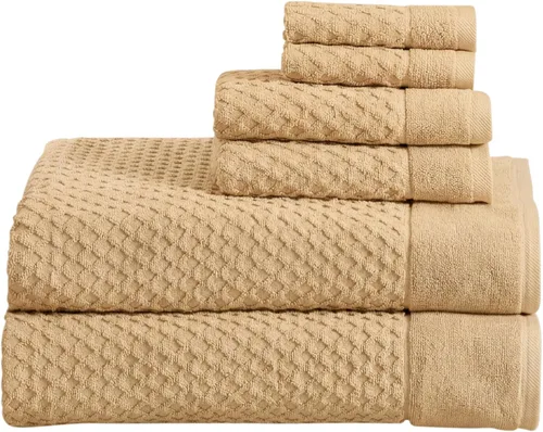Vista 59 de Great Bay Home - Toallas de mano 100% algodón blanco, 6 toallas de baño suaves para manos, altamente absorbentes y de secado rápido, colección 01