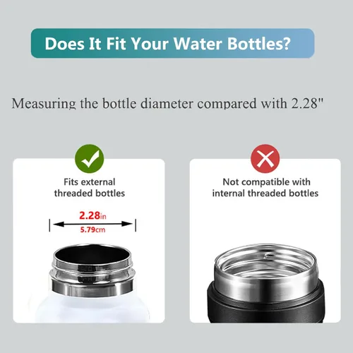 Vista 9 de SYACOT Tapa de boquilla automática para botellas de agua de boca ancha Hydro Flask, tapa de boquilla superior de repuesto para HydroFlask de boca