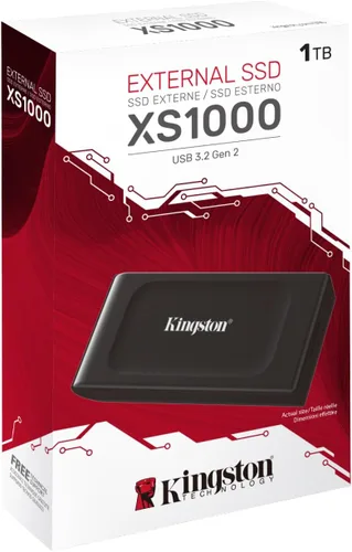 Vista 3 de Kingston XS1000 SSD de 1 TB Tamaño de bolsillo USB 3.2 Gen 2 Unidad Negro