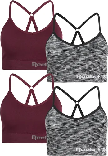 Vista 3 de Reebok Sujetador para mujer - Bralette sin costuras (4 unidades)
