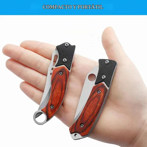 Vista 2 de Cuchillo Plegable Pequeño Cuchillo Táctico Cuchillo de Bolsillo para Salvamento al Aire Libre Conveniente para Llevar Diariamente (12 UNIDADES)