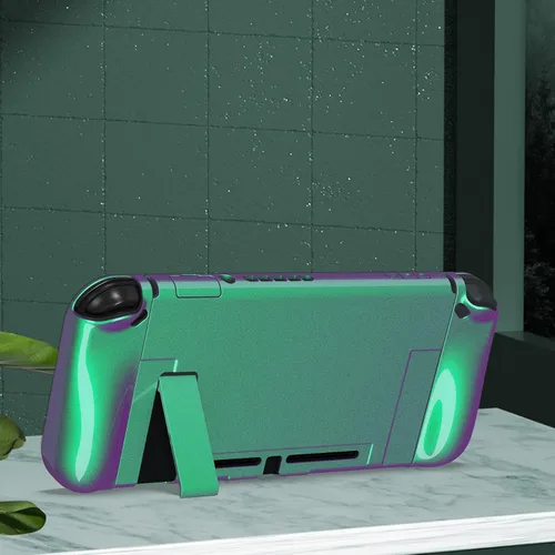 Vista 32 de PlayVital AlterGrips Ergonomic Grips Cover for Nintendo Switch, [2 Design] Interchangeable Comfort Dockable Protective Case with Screen Protector &