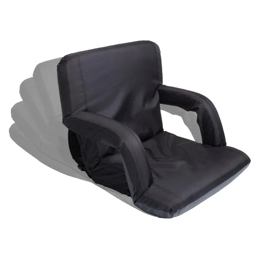 Vista 4 de PICNIC TIME Silla reclinable portátil con asiento Ventura de San Francisco 49ers negro