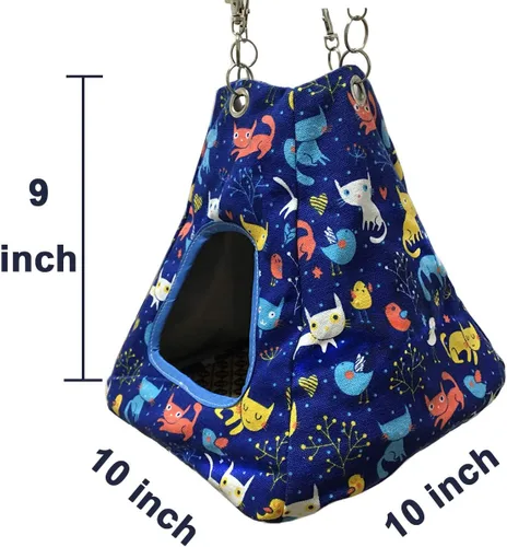 Vista 3 de Accesorios de jaula de nación de hurón, rata de hurón, juego de hamaca de rata de hurón, túnel de tienda de campaña para cualquier ropa de cama