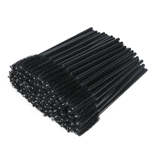 Vista 21 de G2PLUS 300 unidades de brochas desechables para rímel, kit de maquillaje con cepillo de pestañas de cristal, varillas ajustables para extensiones