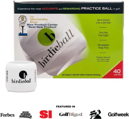 Vista 2 de BirdieBall Hitting Turf/StrikePad Set with 12 Limited Flight Practice Golf Balls