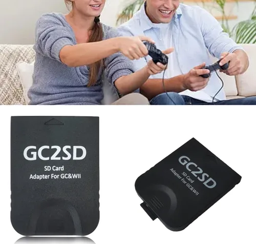 Vista 5 de GC2SD Storage Save Gamecube Memory Card Adapter Micro SD Card Adapter TF Card Reader Plug and Play Portable Professional Game Console Micro Storage