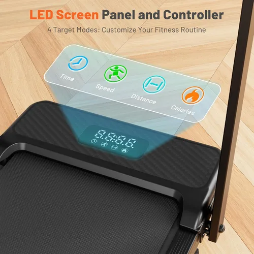 Vista 6 de Walking Pad Treadmill for Seniors with Handrails - Treadmills with Incline for Seniors at Home, Recovery Walking Machine with Remote Control, LED
