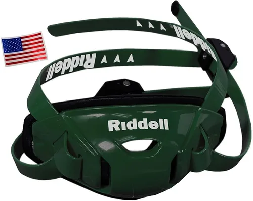 Vista 6 de Riddell SpeedFlex Hard Cup Cam-Loc Chinstrap + calcomanía para casco de la bandera de Estados Unidos