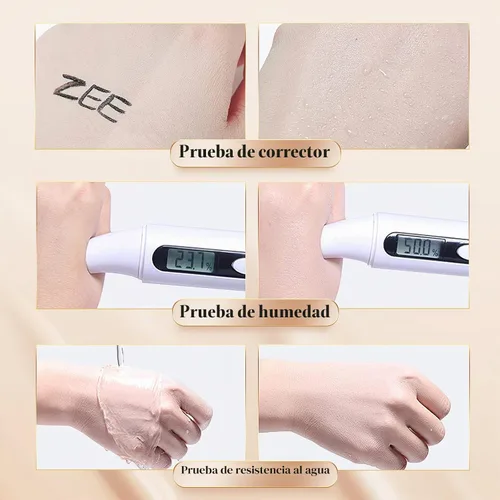 Vista 5 de Cojín de aire de cabeza de hongo CC Cream Strong Concealer, Buff Beige