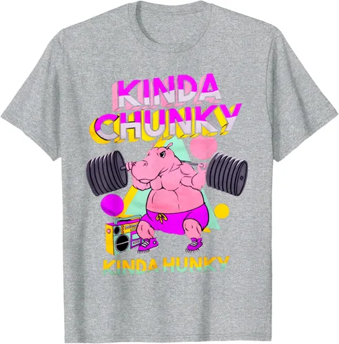 Vista 34 de Kinda Chunky Kinda Hunky, camiseta de gimnasio para culturismo, Negro