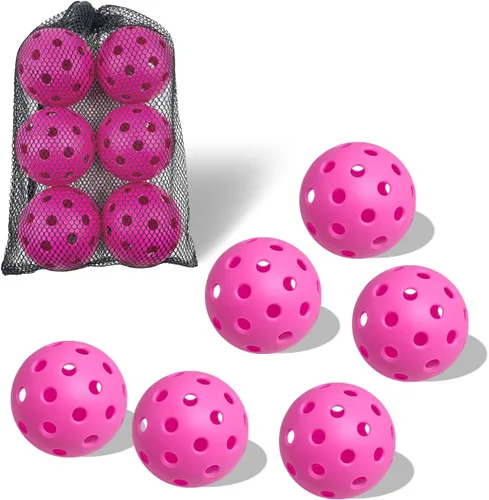 Vista 48 de Paquete de 6 pelotas de pickleball deportivas para exteriores - 40 pelotas de pickleball - Bolas de pickleball de EE. UU. aprobadas por USAPA