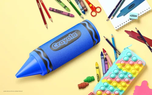Vista 7 de Crayola Altavoces Bluetooth para niños, altavoces Bluetooth portátiles Azul