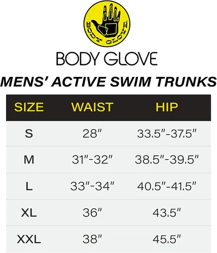 Vista 7 de Body Glove Mens Swim Trunks Stretch Fit Bathing Suit for Men 7 Quick Dry Swimwear Board Shorts Swim Suit (S-XXL)