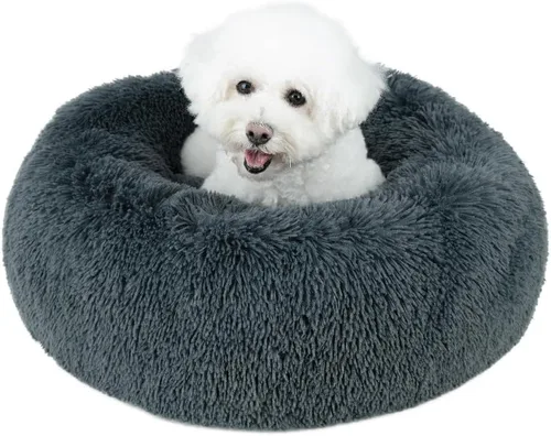 Vista 15 de Best Pet Supplies Casa para Perros Cama Colchoneta Carpa Interior Redonda Suave de Felpa para Razas Pequeñas, Medianas y Grandes - Lavanda, 20 x 20