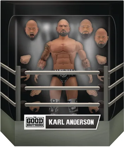 Vista 2 de Super7 Wrestling Ultimates: The Good Brothers: Karl Anderson Figura de acción, multicolor
