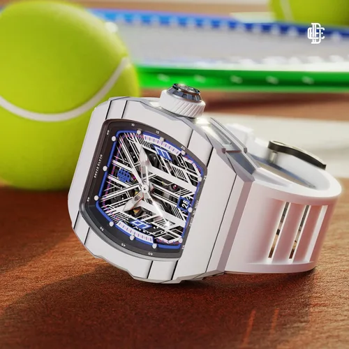 Vista 2 de DAVIS ELVIN - Reloj mecánico impermeable estilo caballero reloj automático Daviselvinwatch reloj de pulsera con movimiento suizo que combina