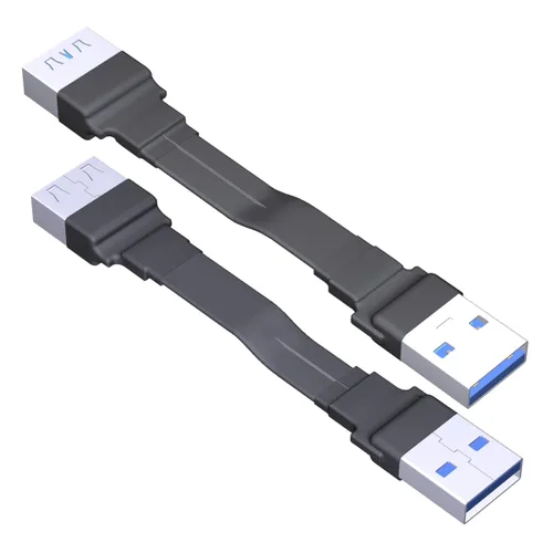 Vista 8 de ADT-Link - Cable de extensión USB 3.0 tipo A macho a USB A hembra, 90 FPV, delgado, plano, suave, flexible, FPC (3.9 in, S2A-S4B)