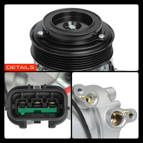 Vista 9 de A-Premium Compresor de aire acondicionado AC con embrague Compatible con Hyundai Elantra 2.0L 2017-2020