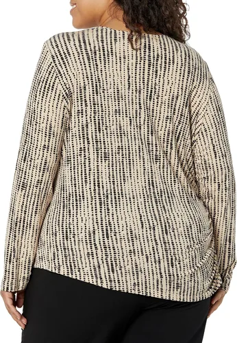 Vista 2 de Calvin Klein Womens Printed Long Sleeve Knit