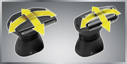 Vista 7 de Mangroomer Ultimate Pro Back Shaver con asa 2 cabezas de shock absorber Flex, Bisagra de energía, Extreme Reach y Power Burst