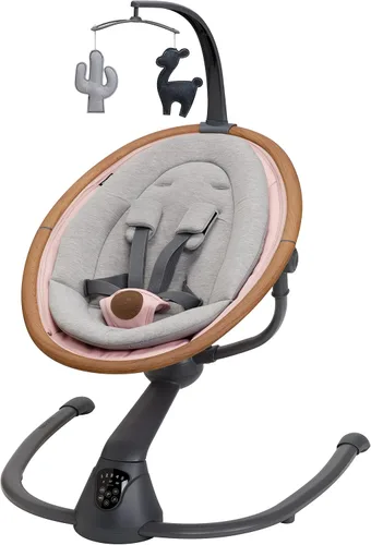 Vista 13 de Maxi-Cosi Cassia Columpio Inteligente para Bebés para Infantes, Columpio Portátil Plegable con Música, Rotación de 360°, 5 Velocidades, 12 Melodías