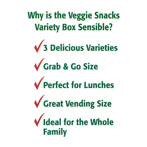 Vista 3 de Sensible Portions Garden Veggie Snack Straws - Paquete variado de chips con forma de pajitas, 30