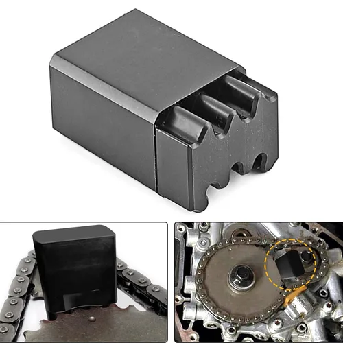 Vista 2 de Mofun Herramienta de bloqueo de piñón Twin Cam compatible con Harley Dyna 1999-2005, Softail 2000-2006 y modelos Touring 1999-2006