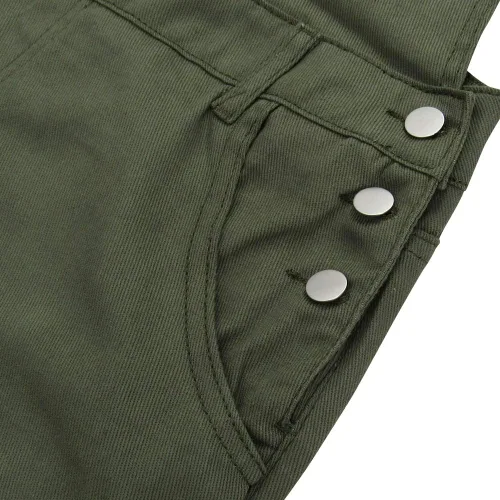 Vista 5 de LONGBIDA - Jardinera de mezclilla para hombre, ajuste entallado, moderno, con bolsillos