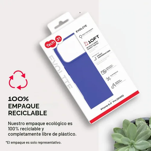 Vista 11 de Tech21 EvoLite con MagSafe para Apple iPhone 17 Pro Azul eléctrico