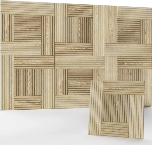 Vista 9 de JaneTech 8 paquetes de paneles acústicos para pared de 48x32 pulgadas Paneles acústicos artísticos decorativos para amortiguación de sonido