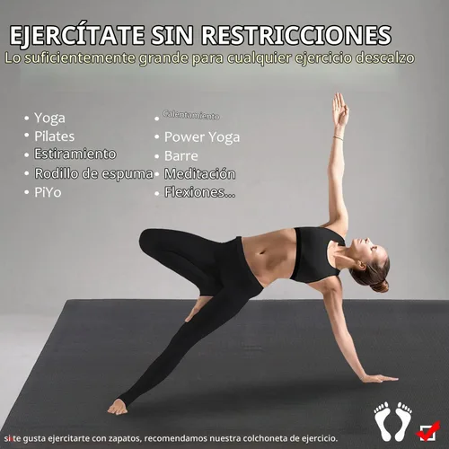 Vista 2 de GXMMAT Large Yoga Mat 6'x4'/6'x6'(7mm) & 7'x5'(9mm)