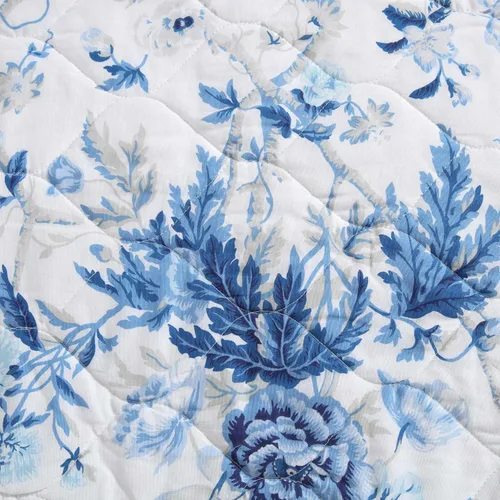 Vista 2 de Laura Ashley - Juego de edredón individual, ropa de cama reversible de algodón con funda a juego, decoración ligera del hogar para todas