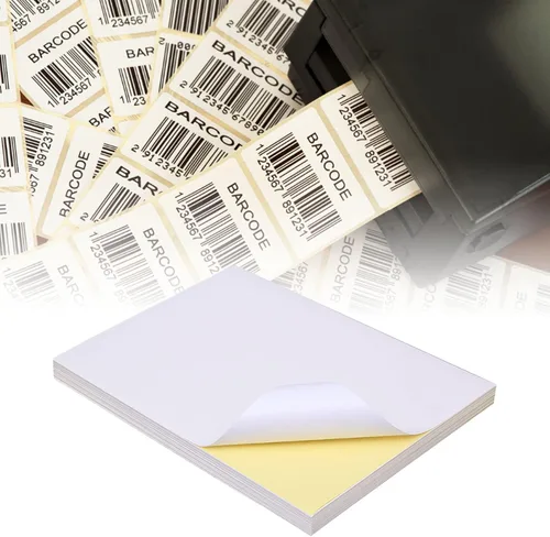 Vista 6 de Papel de impresión autoadhesivo, 100 unidades, papel adhesivo imprimible A4, papel adhesivo de acabado práctico mate (100 unidades)