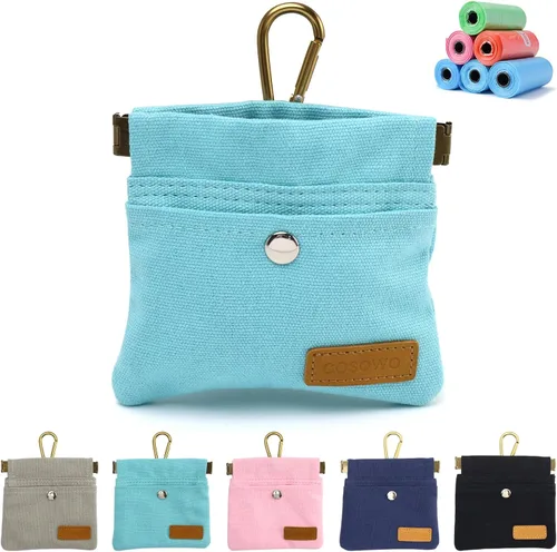 Vista 11 de Bolsa de Golosinas para Perros, Bolsa de Entrenamiento para Perros Manos Libres con Mosquetón y Hebilla Magnética, Bolsa de Paseo para Perros