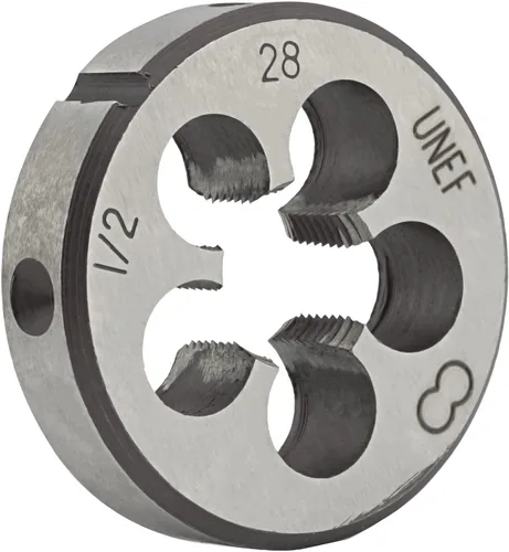 Vista 3 de 1/2 "-28 UNEF HSS Juego de Machos y Troqueles, 1/2 x 28 UNEF Máquina Rosca Macho y Rosca Redonda Die Mano Derecha