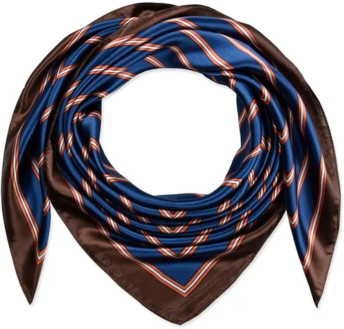 Vista 110 de corciova - Bufanda cuadrada grande para mujer, diadema sedosa para cabello rizado, lazo para dormir por la noche, bandana a la moda, 35 x 35