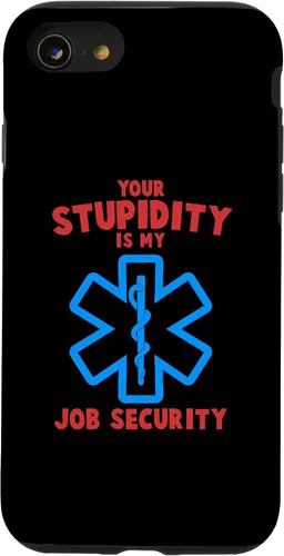 Vista 16 de iPhone 13 divertido su estupidez mi trabajo seguridad EMS EMT Paramedic Case
