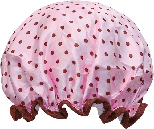 Vista 11 de allydrew Gorros de ducha impermeables reutilizables para cabello largo, cerezas