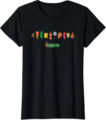 Vista 16 de Camiseta infantil The Very Hungry Caterpillar Feast Negro