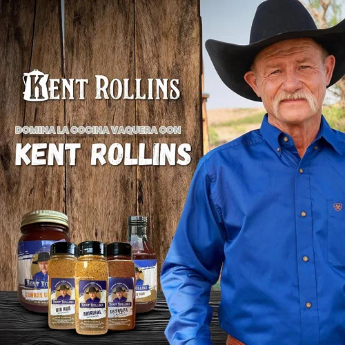 Vista 7 de Kent Rollins Condimento original de 16.6 oz – Para parrilla, barbacoa frote