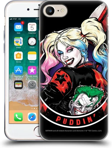Vista 82 de Head Case Designs Funda de gel suave con licencia oficial de Batman DC Comics Bubblegum Harley Quinn Graphics compatible con Apple iPhone 7