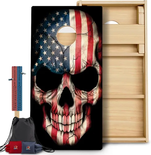 Vista 34 de CornholeGamesUSA Pro - Juego de tablas de Cornhole Fabricado en Estados Unidos Abedul báltico 3/4 Sin rebote Patas triples gruesas Dos 1